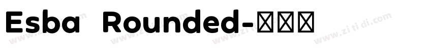 Esba   Rounded字体转换